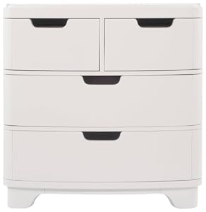 Bloom Luxo Dresser - White Frame With White Drawers-Coconut White