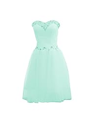 Chiffon Sweetheart 2015 Sleeveless Lace Beaded Knee Length Evening Dress/Homecoming Dress/Prom Dress/Wedding Party Dress 