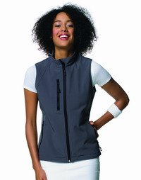 Russell ladies soft shell gilet in titanium Size L