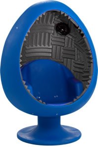 5.1 Sound Egg Chair - Blue/Gray