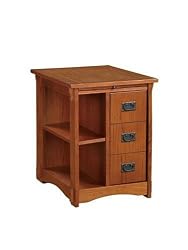 Powell "Mission Oak" Magazine Cabinet Table