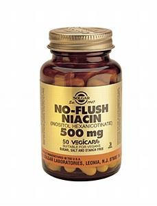 Solgar NoFlush Niacin 500 mg Vegetable Capsules (Vitamin B3)  50 vegicaps