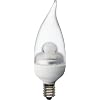GE 76456 Energy Smart LED Bent Tip Light Bulb, Clear, Candelabra Base, 2-Watt