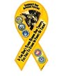 Support Our Armed Forced "If You Don't Stand Behind Our Troops, Feel Free to Stand in Front of Them!" 8 " Ribbon Car Magnet
