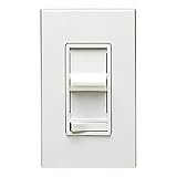 Leviton SureSlide 6673 - Single Pole/3-Way - Dimmable CFL and Incandescent Slide Dimmer - 300W CFL - 600W Incandescent - White