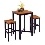 Black/ Oak Bar Table