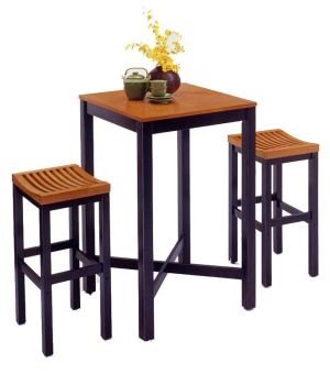 Kitchen: Black/ OakBar Table
