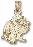 Alabama (Birmingham) Blazers Full Dragon Pendant - 10KT Gold Jewelry