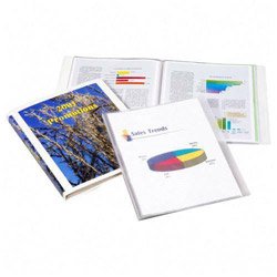 TOPS Cardinal ShowFile Display Book with Custom Cover Pocket , 8.5 x 11 Inch Sheet Size, 12 Sleeves, White (50138)