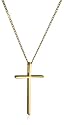 9ct Yellow Gold AMP331894 Ladies Cross & 18" Chain