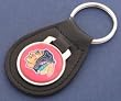 Chicago Blackhawks Leather Keychain