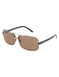 Dolce Gabbana 2048 GLOSS BLACK BROWN Sunglasses 02573 by Dolce & Gabbana