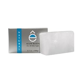 eShave Natural Alum Block for All Skin Types Hair Removal Products