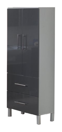 Ambientehome 54005 Midischrank Argun 31.3 x 60 x 150.5 cm, anthrazit