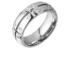 Matrix Allegro Titanium Ring with Stone Accent