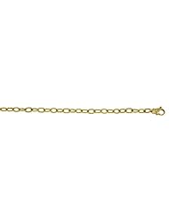 18K Gold Green Textured 3.6mm Necklace 24 Inch