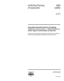 ISO 12572:2001, Hygrothermal performance of building materials and products -- Determination of water vapour transmission properties