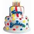 Colorful Birthday Cake Die-Cut Photographic Magnet