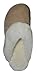 Eurow Sheepskin Women's Hardsole Scuff Slipper - Sand/White