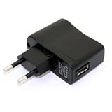 NEU: Power Plug Steckdose passend zu Ego-T Netzteil e Zigaretten Aufladegerät auf USB-Ladegerät geeignet für für USB aufladbare MP3-Player, Handys e Zigaretten, und vieles mehr in schwarz