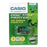 CSOTR18GN Thermal Ink Ribbon for Casio CSOCWE60/CWE85 Disc Title Printers, 3/4w, Green