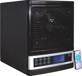 Black Atlas Ionic Ozone Air Purifier Washable Hepa Filter & Remote Control