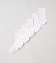 5 Pairs of Ribbed Sports Socks