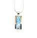 9 Ct Gold pendant set with rectangular opal stone