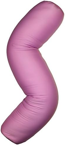Microbead Body Pillow - Light Purple * Zippered Removable Cover * Squishy Soft * Hypoallergenic * Total Body Comfort