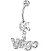 Crystalline Gem VIRGO Dangle Belly Ring