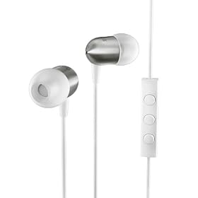 Nocs - NS400 - Ecouteurs intra-auriculaires en titane avec t�l�commande et micro pour iPod Touch 4/iPhone 4/iPad - Blanc