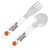 NFL CLEVELAND BROWNS Stainless Steel Fork and Spoon Set