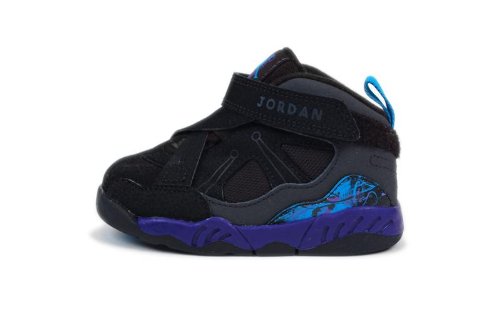 NIKE JORDAN 8.0 (TD) TODDLER 467810-009 (9, BLACK/DARK CONCORD-ANTHRACITE-ORION BLUE)