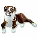 boxer37 - Clearly Charming Boxer Sterling Silver and Enamel Pin
