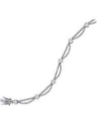 2.75 cttw 14k White Gold Diamond Infinity Bracelet (Real Diamonds: 2.75 cttw)