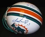 Dan Marino and Mark Clayton DUAL Autographed Miami Dolphins Authentic Full Size Proline Helmet (Unframed)