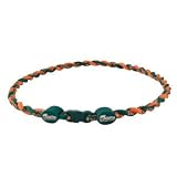 Eagles Wings Miami Dolphins Youth Titanium Twist Necklace