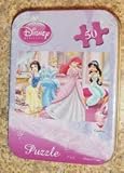 Disney Princess 50-Piece Jigsaw Puzzle in a Tin - Ariel, Jasmin, Snow White and Cinderella