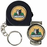 NBA Minnesota Timberwolves 6' Tape Measure, Key Chain & Money Clip Set