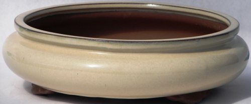 BuyBonsai's Bonsai Pot 10 Round Beige
