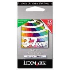 Lexmark Cartridge No. 37XL - Print cartridge - High Yield - 1 x color (cyan, magenta, yellow) - 500 pages - LRP