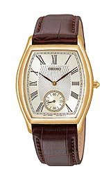 Seiko Men's SRK008 Brown Leather Strap Watch