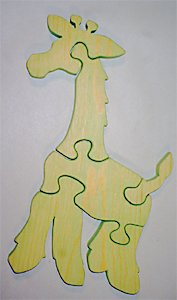 31kUyQv 4mL Wooden Educational Jig Saw Puzzle   Giraffe