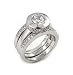 Jewelry : Elegant Round CZ 3pc Wedding Set