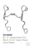 Western Horse Training Bit 5 INCH Swivel Tack