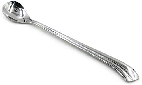 Colorize Life 8 inch Long Handle 18/10 Stainless Steel Spoons for Tea Coffee Smoothies - set of 6