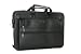 Perry Ellis Computer Briefcase Expandable Black Leather