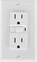 GE 51961 Ground Fault Receptacle, 15A/125VAC, White
