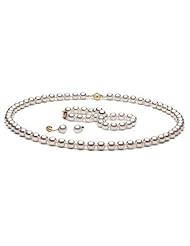 Akoya Pearl Jewelry Set: 7.0-7.5mm AAA