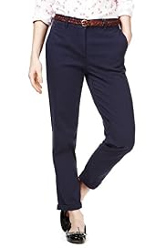 Cotton Rich Turn Up Hem Chinos